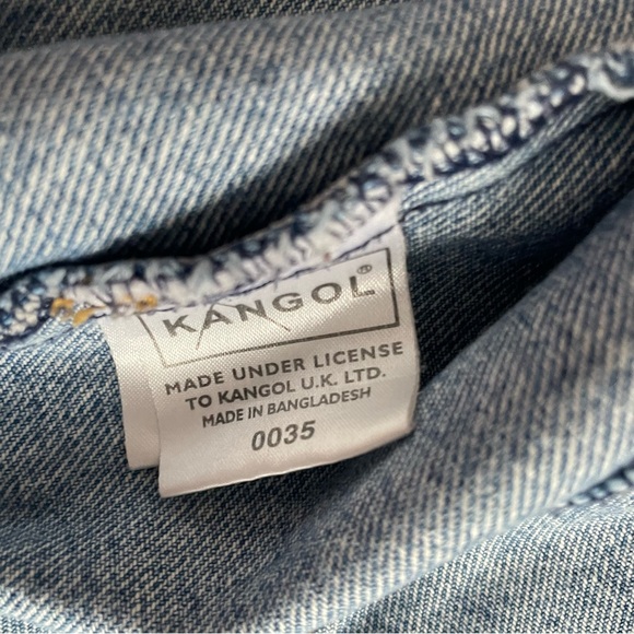 SMALL | VINTAGE KANGOL | Boxy realxed fit denim jacket, hip length - Picture 7 of 7